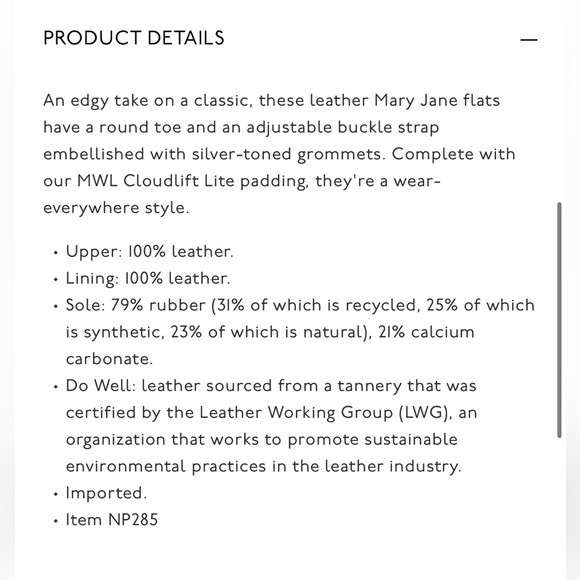 Madewell The Remy Mary Jane Flat, Black, Sz 9 - Picture 13 of 14